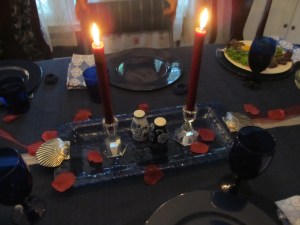 Everything was beautifully decorated! Kathy chose burgundy as the theme, based on our wedding colors. So beautiful.