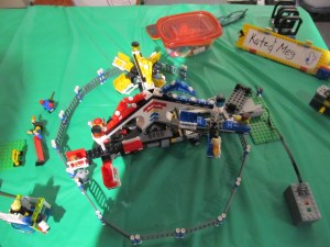 This is a LEGO model of one of those carnival rides.