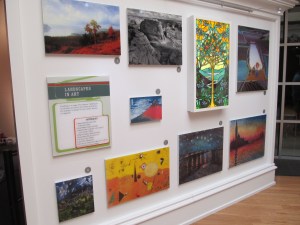 Part of the museum's art exhibit.