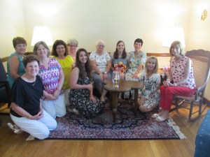 L to R: Linda, Dea, Suzie, Janie, Michaela Leigh, Cindy, LB, Karen, Lucy, and Val. Sue took the photo.
