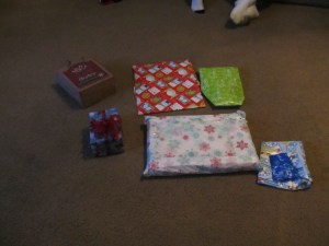 Our pile of gifts!