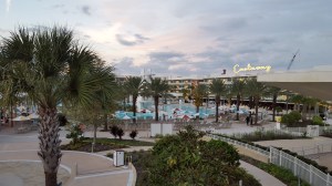 One of the two pools.